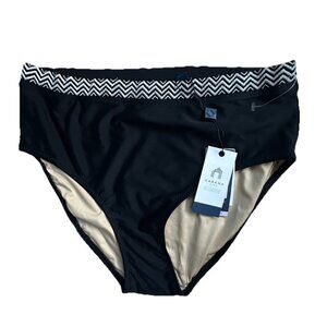 NWT Cabana Life Bikini Bottom Black Swimsuit Bottoms - Size Medium